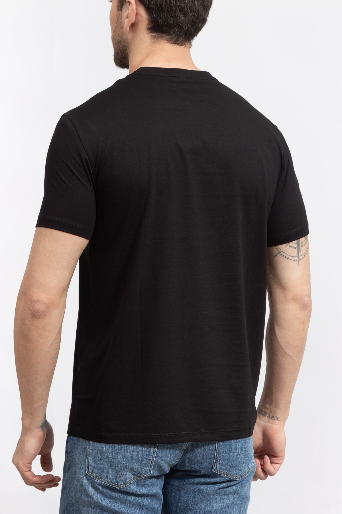 تی شرت مشکی مردانه دوچرخه یاکا سیاه Armani Exchange