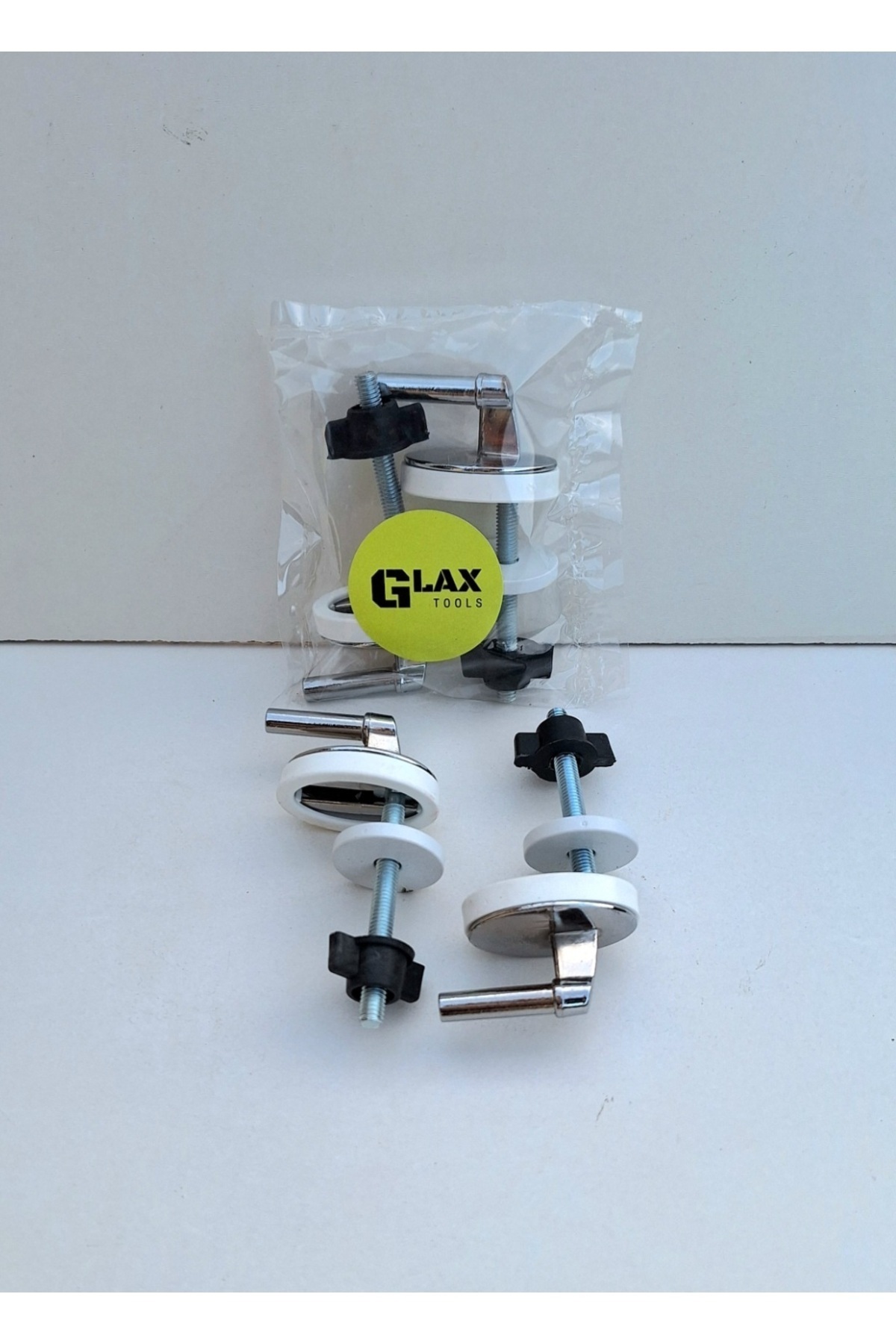 Glax Tools Klozet Kapağı / Kapak Vidası Krom Kaplama (Alttan Sıkmalı)