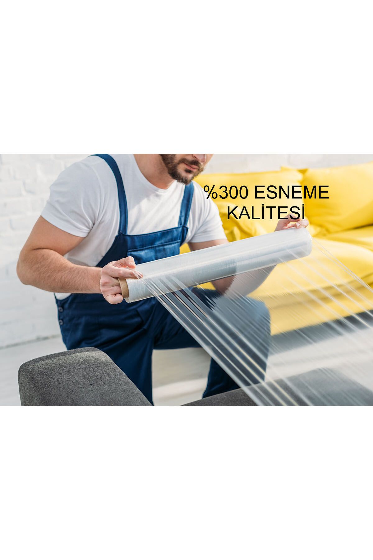 ALNEVARSA 50cm -300mt 23micron El Tipi Ekstra Güçlü Streç Film 10'lu Koli