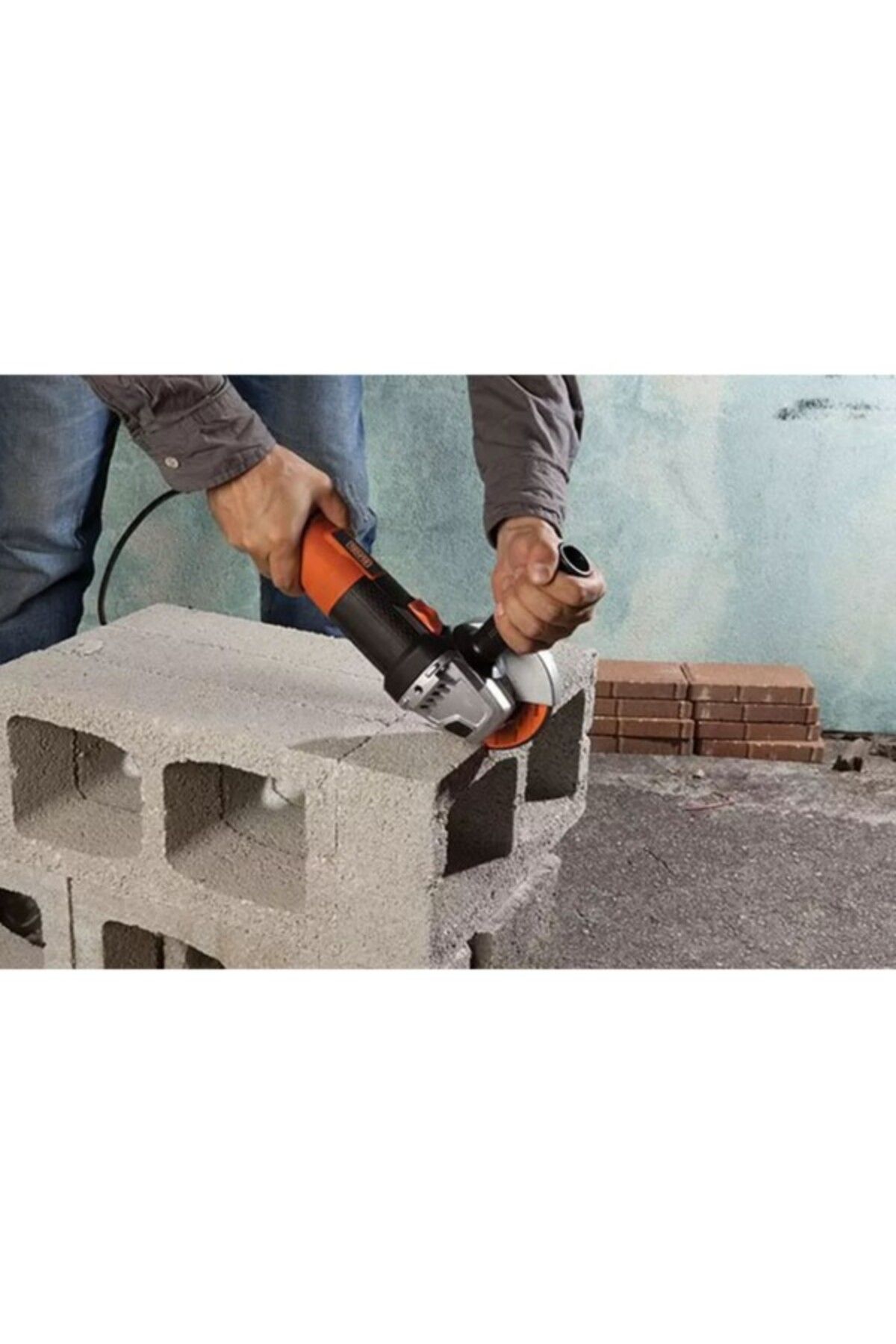 Black&Decker-ماكينة صنفرة زاوية كهربائية سلكية بقوة 820 واط، باللونين الأسود والبرتقالي، مقاس 115 مم 5