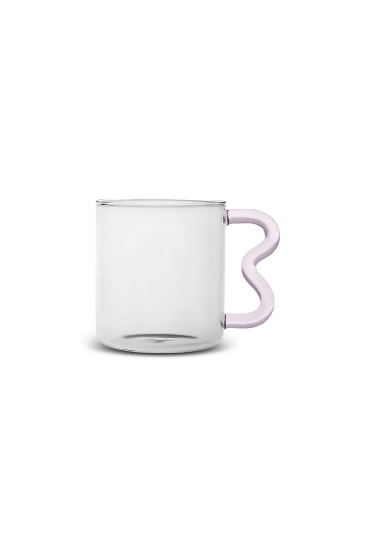 Karaca-Miracle, Glass Mug, 450ML, Pink Zigzag 6