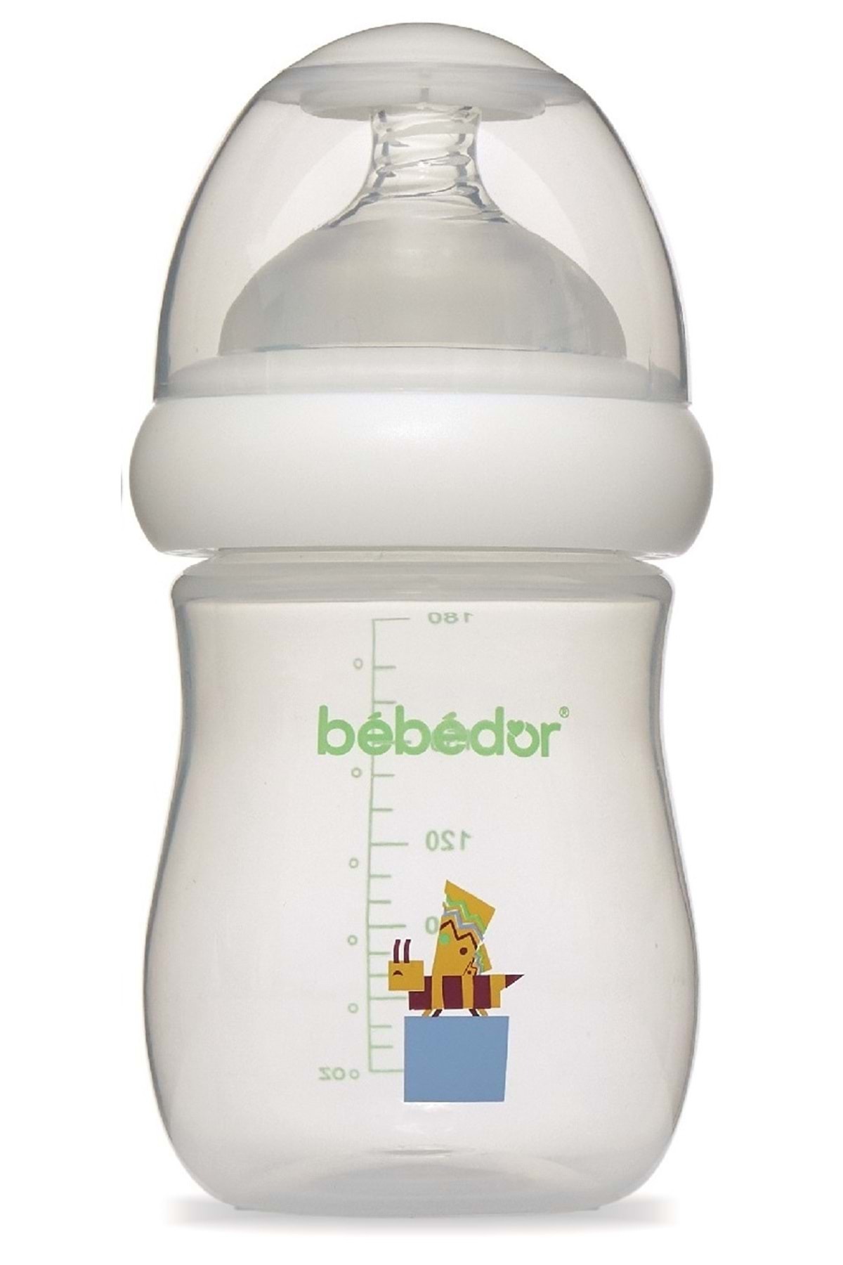 Bebedor Desenli Geniş Ağızlı Pp Biberon 180ml (KOD:97322) - Sarı