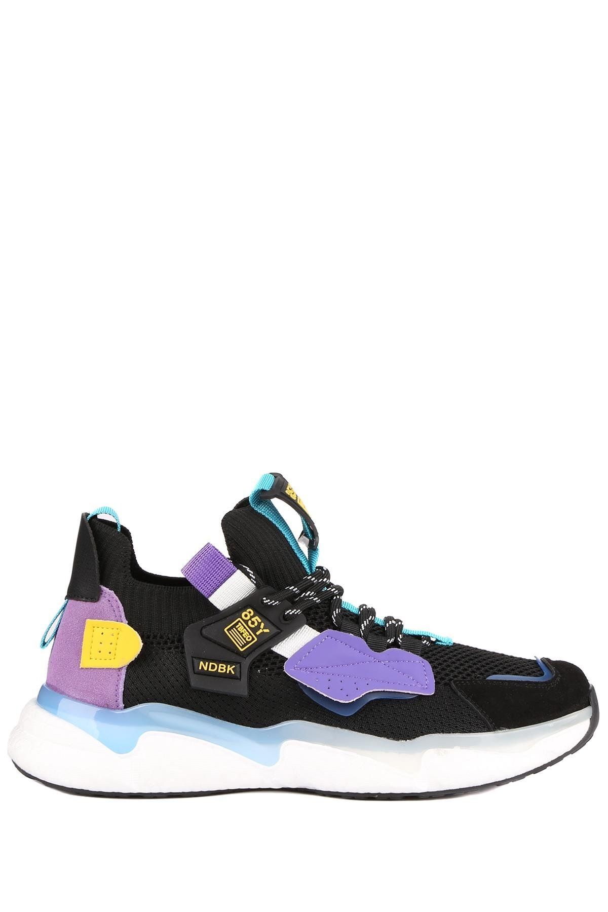 stato - Siyah Renk Bağcıklı Erkek Sneaker