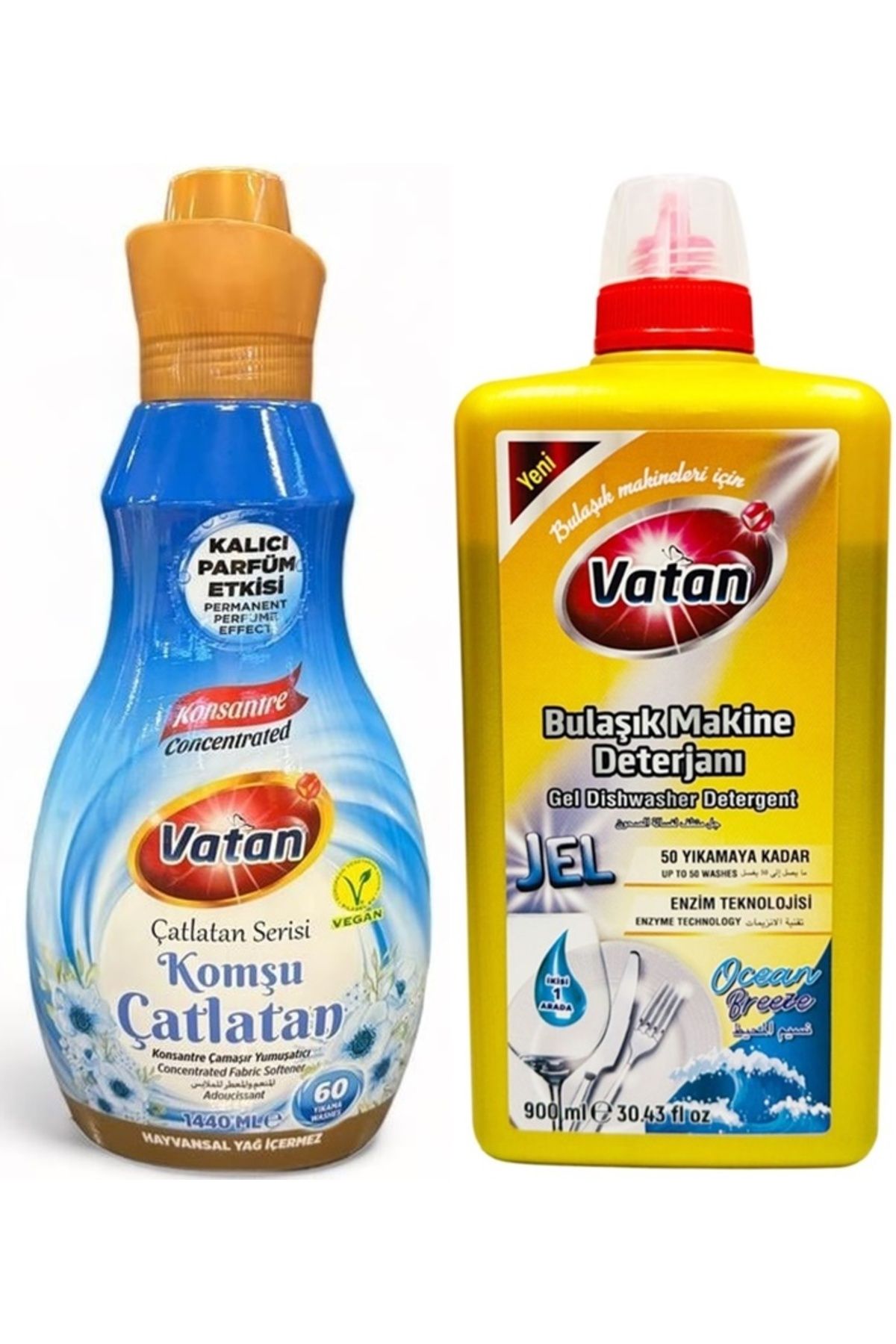 Vatan Yumuşatıcı 1440 Ml +bulaşık Makinesi Deterjanı Jel 900 Ml