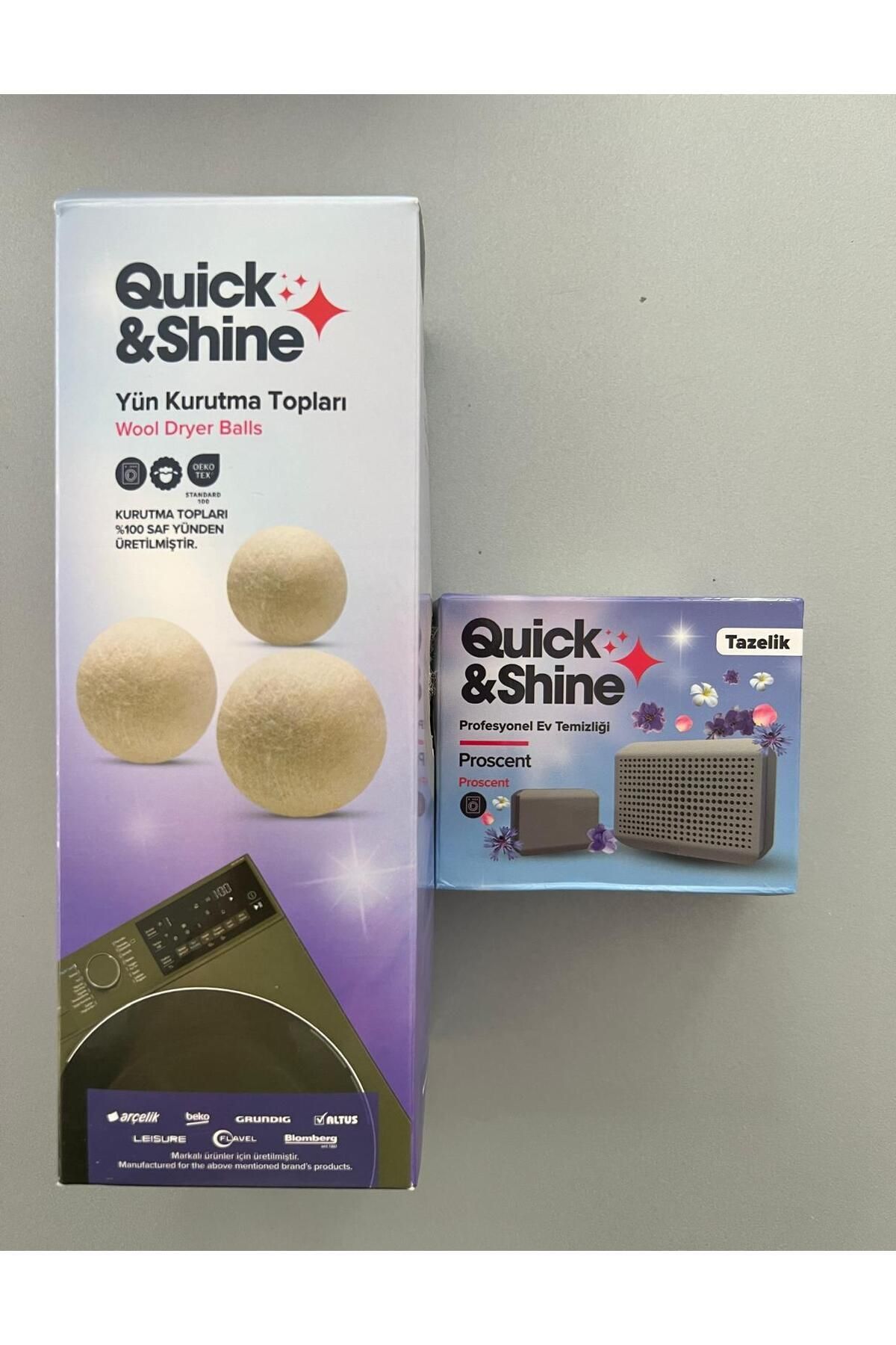 Quick&Shine Kurutma Toplari Ve Kurutma Maki̇nesi̇ Koku Kapsülü 2'li̇ Kampanya