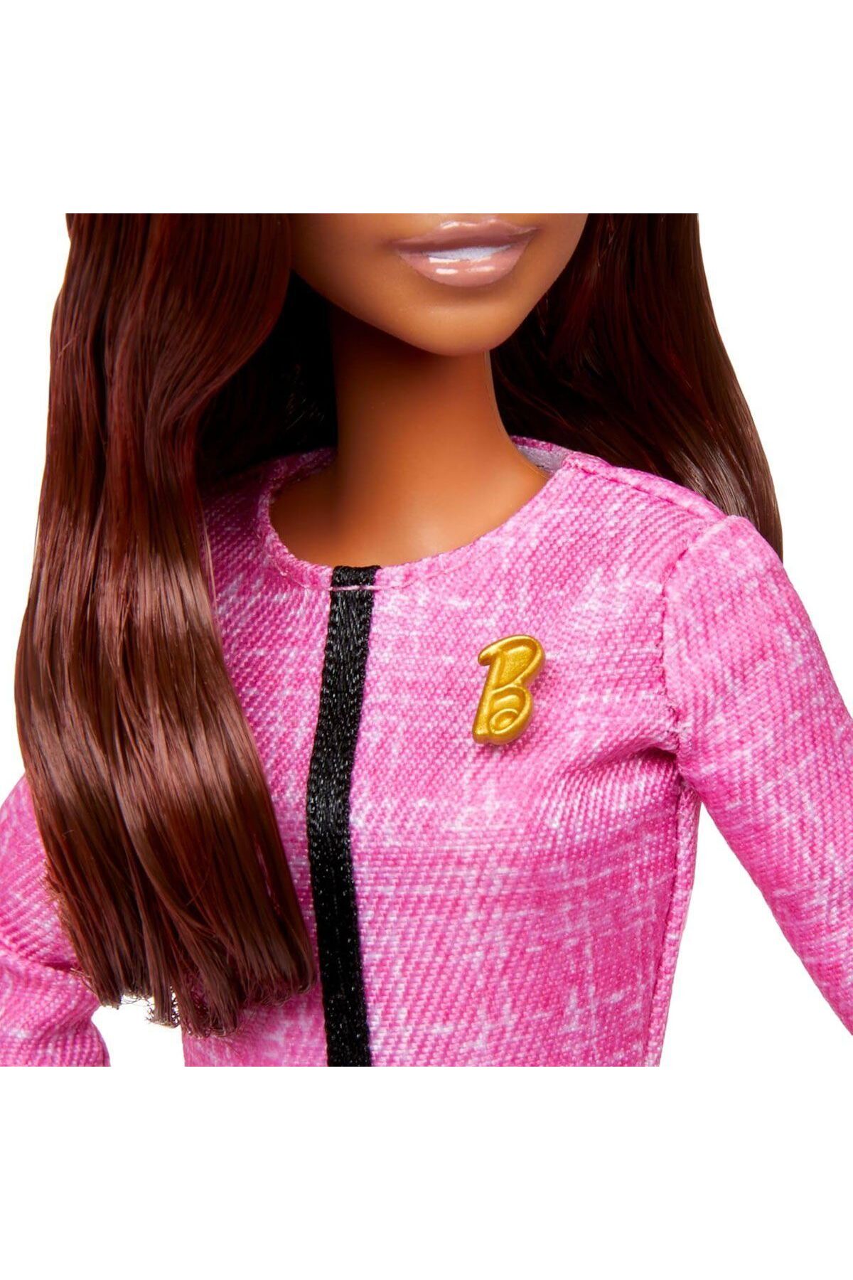 Barbie ® Geleceğin Lideri Bebek, Açık kahverengi saçlı bebek, çıkartma dahil HXN99 fotoğrafı 4 (önizleme)