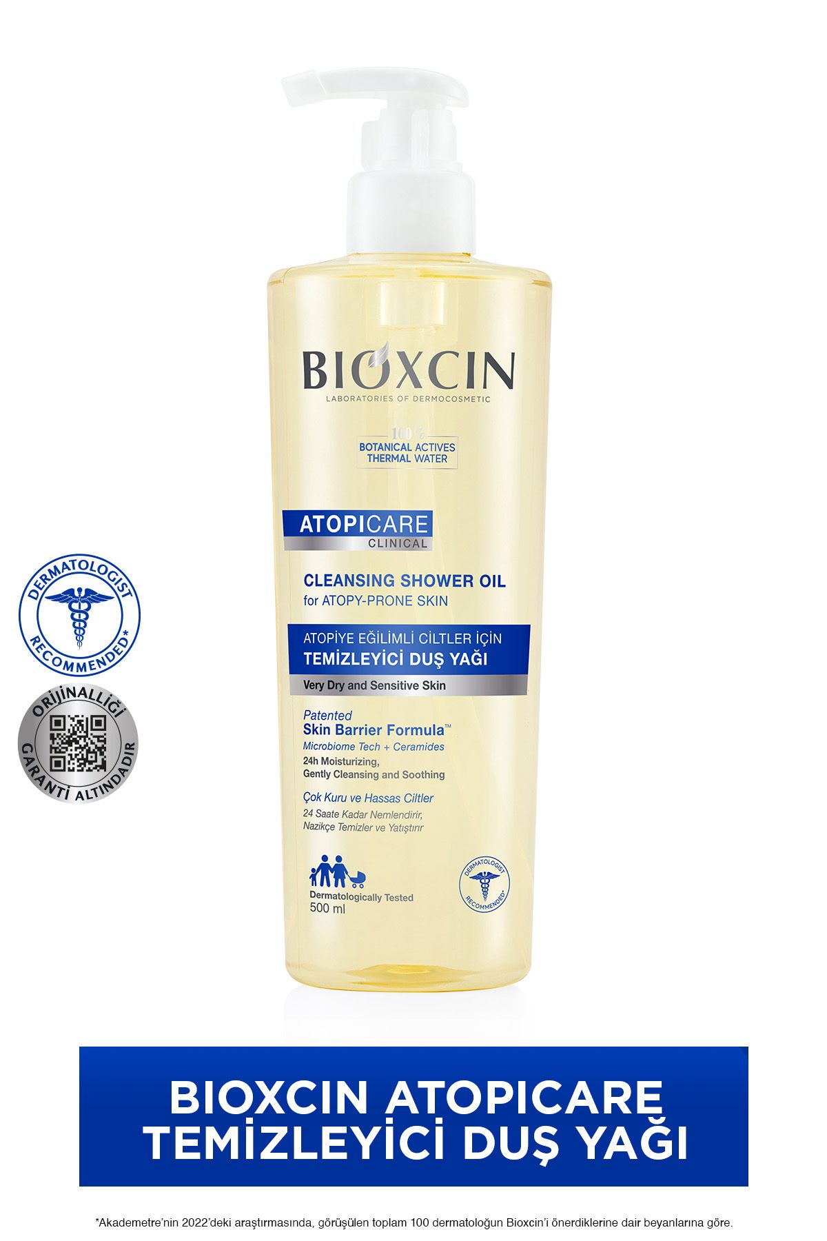 Atopicare Atopi Eğilimli Ciltler İçin Temizleyici Duş Yağı 500 Ml - Seramid Microbiome Tech