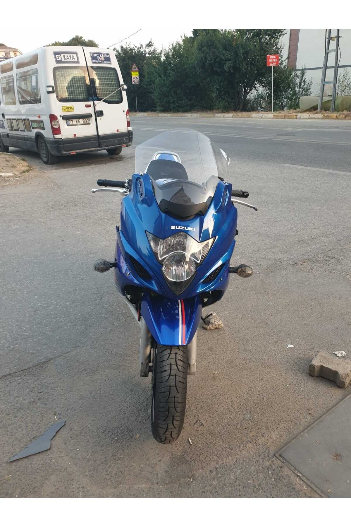 Suzuki GSX 650 F Siperlik Ön Cam 2008 2012 Model 40cm Şeffaf Renkli