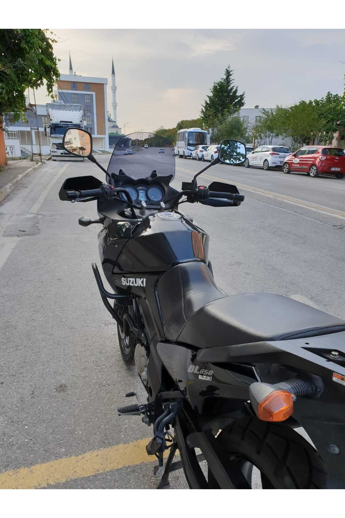 Suzuki V-strom DL 650-1000 Siperlik Ön Cam 2004-2010 Model 45cm Füme Renkli 4mm