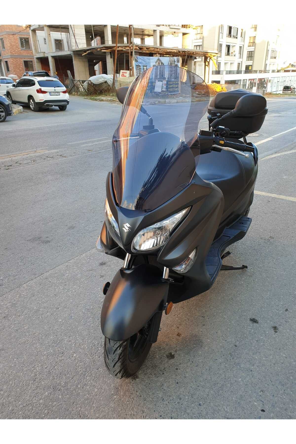 Suzuki Burgman 125 200 Siperlik Ön Cam 2002 2012 Model 54cm Füme Renkli 4mm
