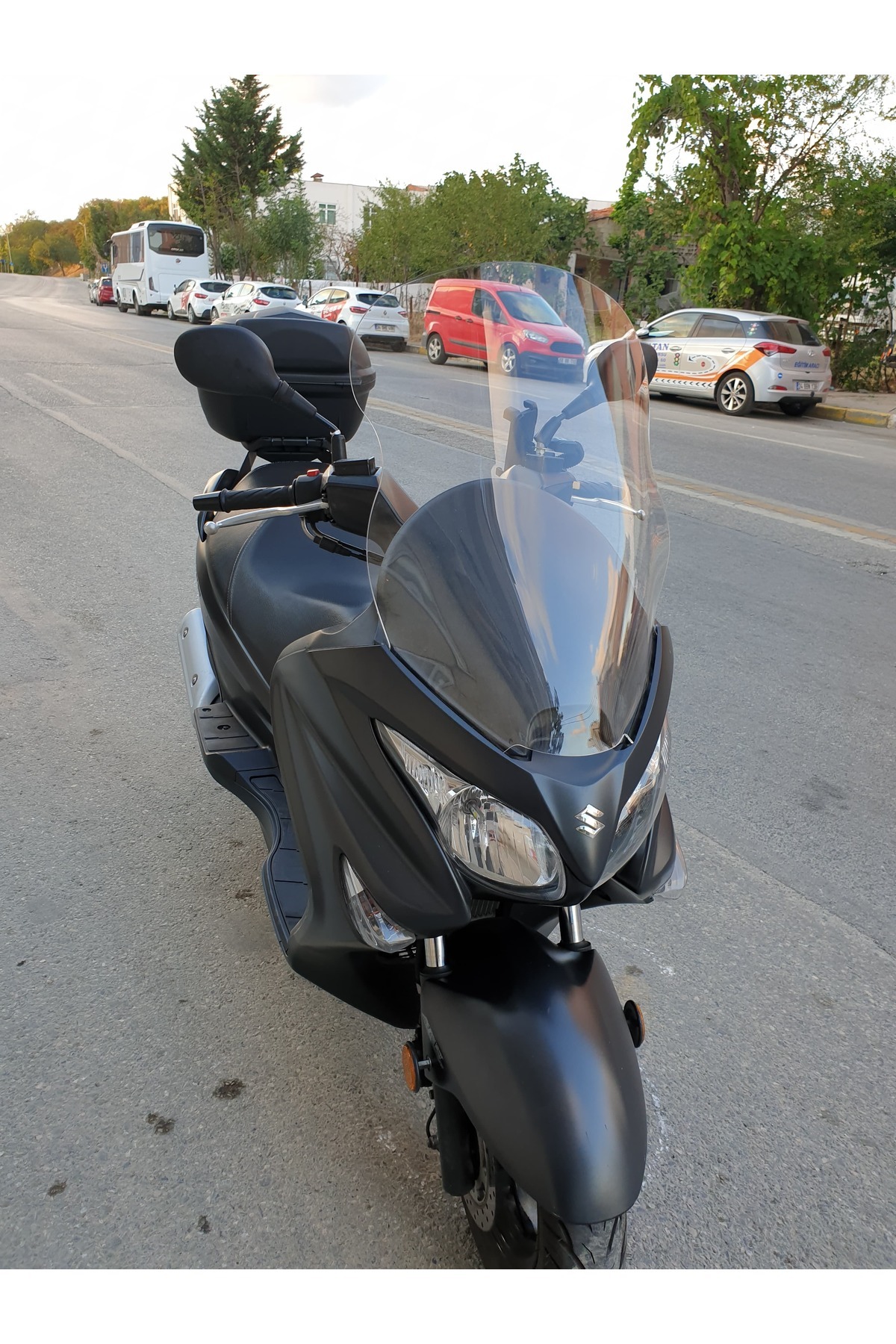 Suzuki Burgman 125 200 Siperlik Ön Cam 2002 2012 Model 54cm Şeffaf Renkli 4mm