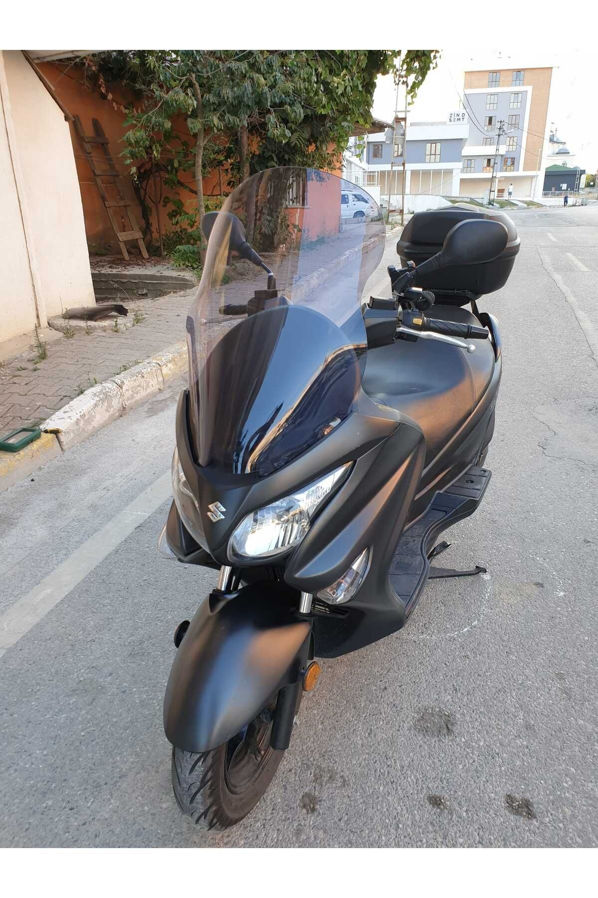 Suzuki Burgman 125 200 Siperlik Ön Cam 2002 2012 Model 54cm Füme Renkli 4mm