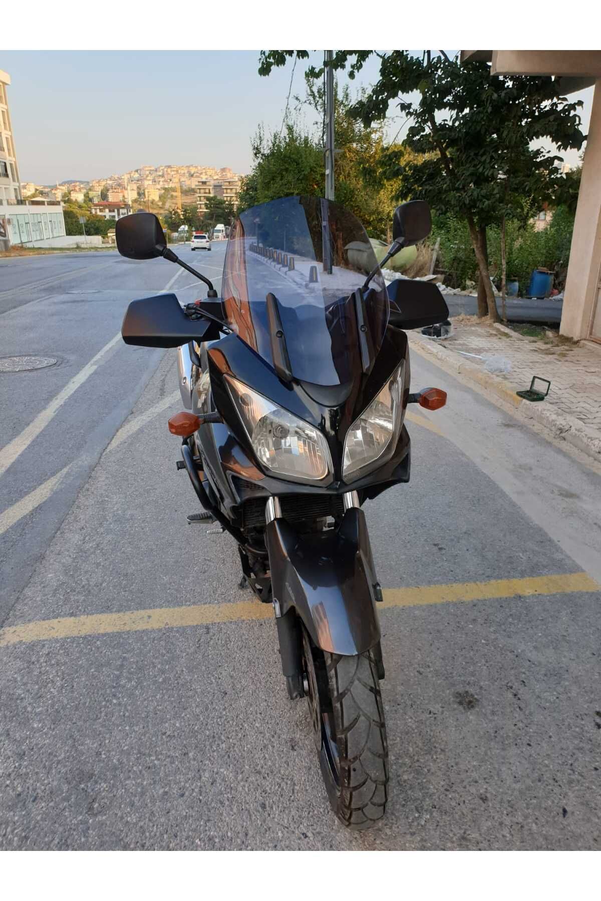 Suzuki V-strom DL 650-1000 Siperlik Ön Cam 2004-2010 Model 45cm Füme Renkli 4mm