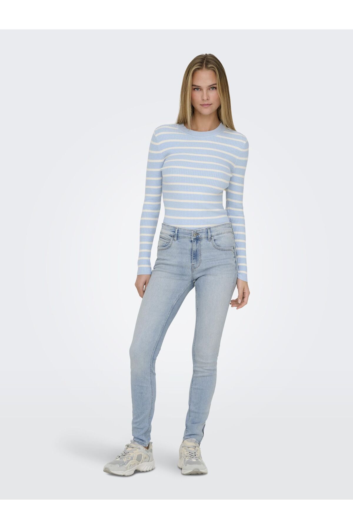 ONLY-Skinny-Jeans mit geradem Bein 5