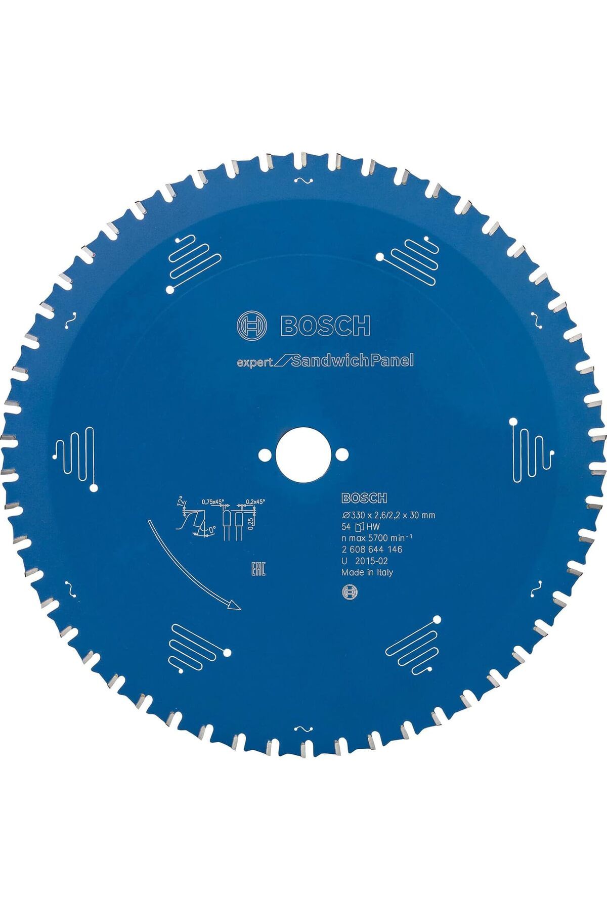 STOREMAX svticaret dairesel testere bıçağı Expert için sandviç panel, 330 x 30 x 2,6 mm, diş sayısı