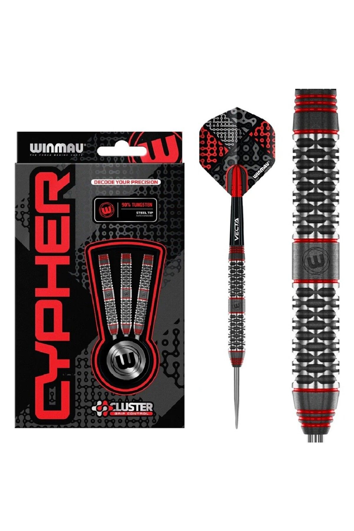 WINMAU Cypher %90 Tungsten Çelik Uçlu Dart Oku