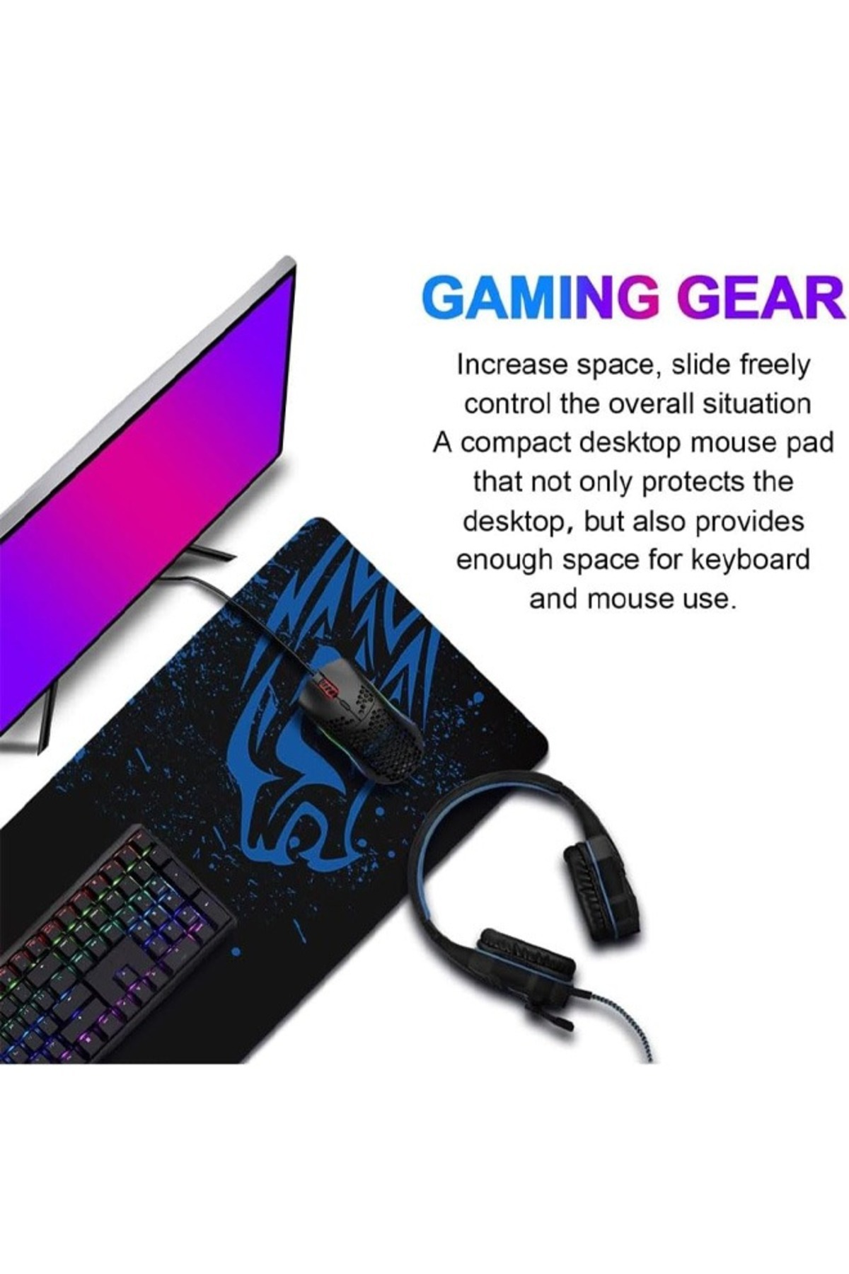 Taimi-Gaming Mouse Pad 600X300X4mm 2