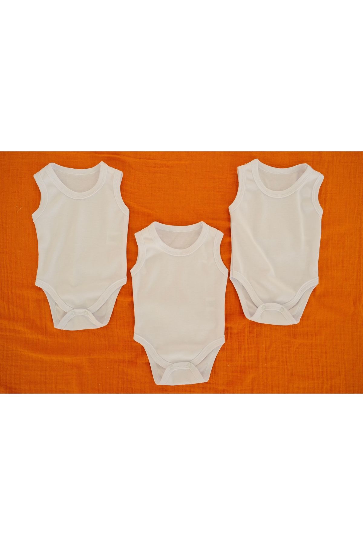 runbaby-(3 Pcs) 100% Cotton Snap Baby Bodysuit Undershirt 1