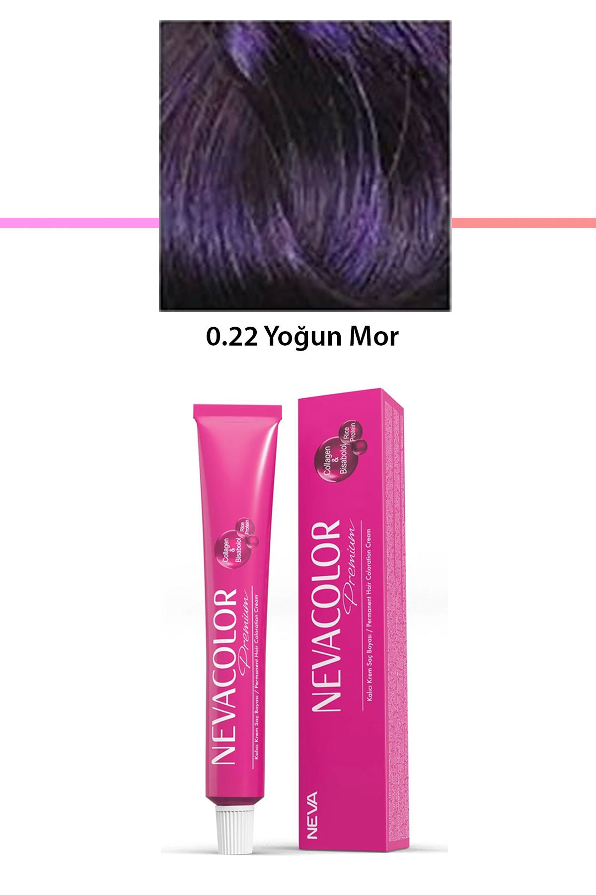 Nurum E Tİcaret Premium 0.22 Yoğun Mor - Kalıcı Krem Saç Boyası 50 g Tüp