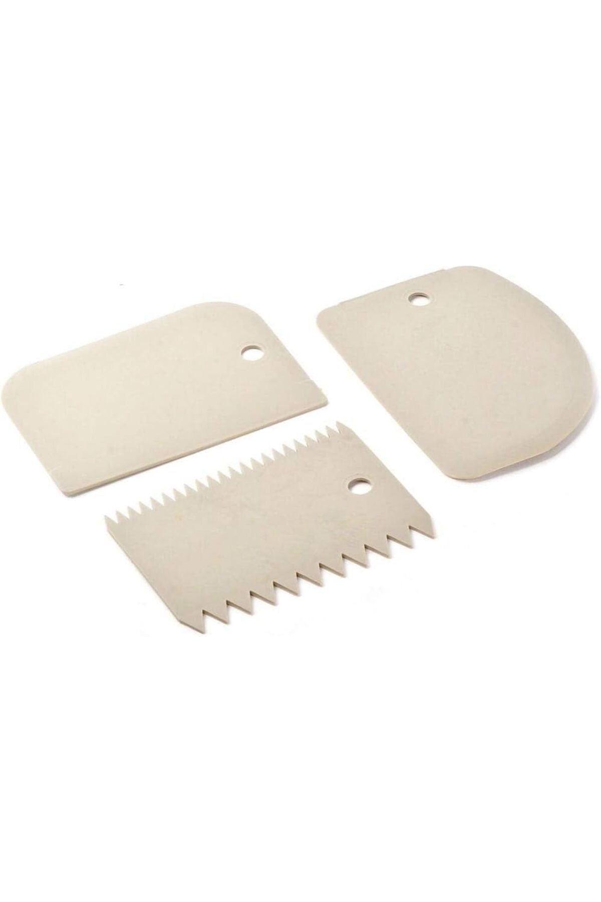 STOREMAX srhtDS 3'lü Hamur Şekillendirici Kesici Dekoratör Spatula Seti, Plastik, Çok Renkli Desing 26645
