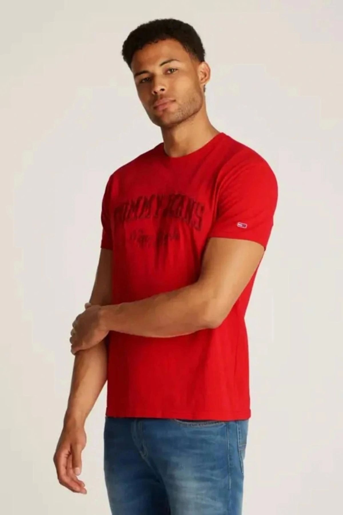 تیشرت قرمز مردانه با لوگو Tommy Hilfiger