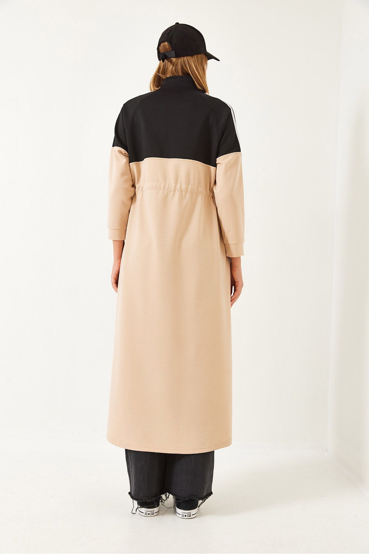 Bianco Lucci-Women's Zipper Waist Tie Long Dress 60351321 7