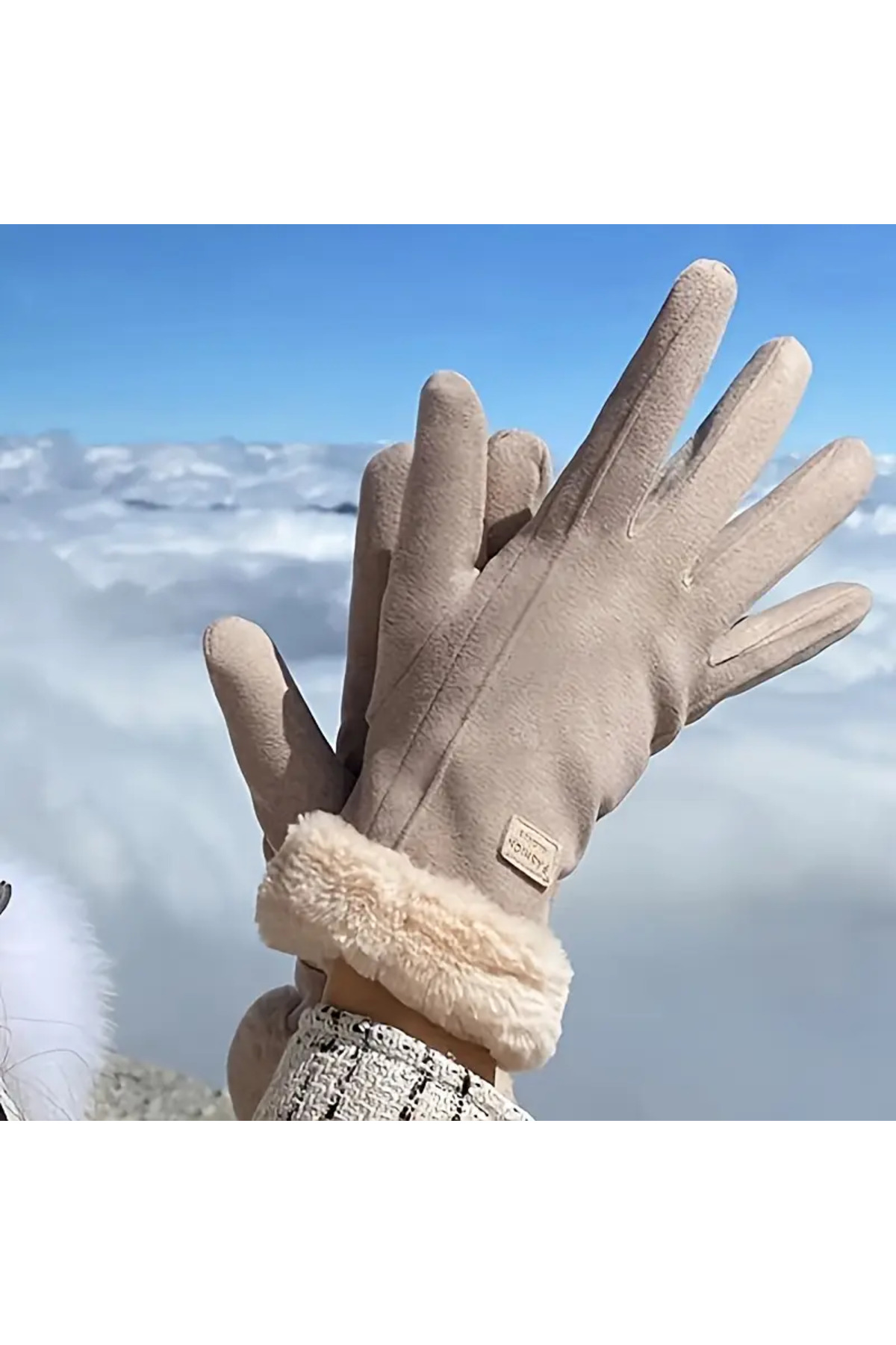 2A Wood Art  Kadınlar için Dokunmatik Ekran Uyumlu Kış Eldivenleri - Görsel 3