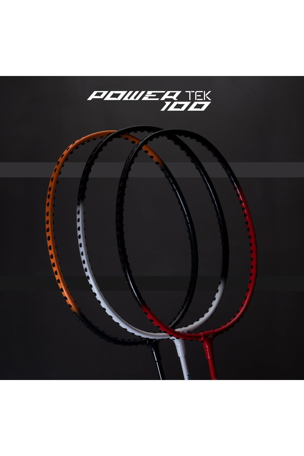 Hundred-Powertek 100 - مضرب كرة الريشة (مجموعة من 2) واستخدام المنتج - أحمر/أسود، قياسي 7