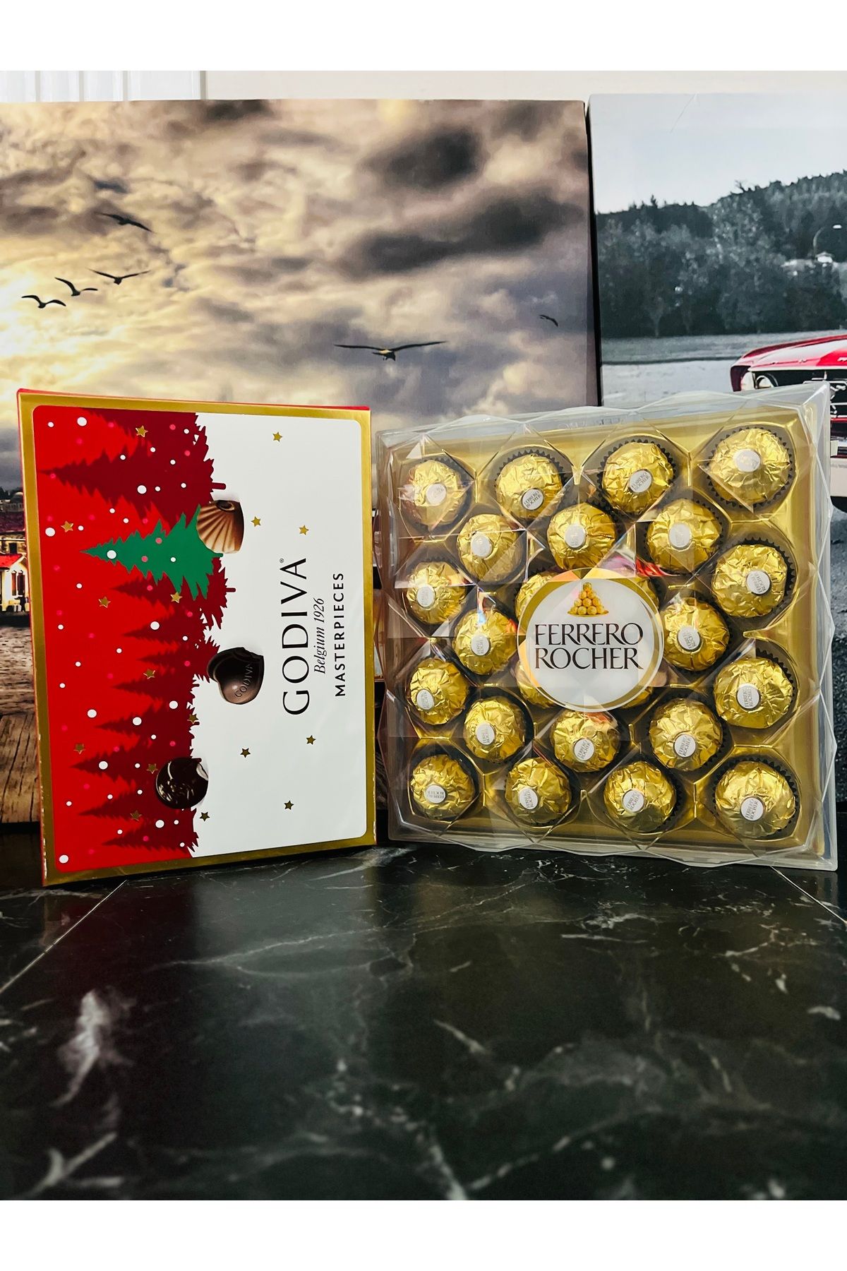 Ferrero Rocher 1 adet Godiva 1 adet t 24