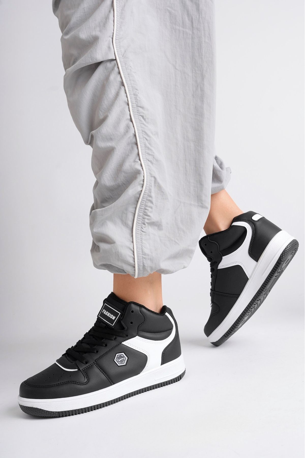 Moda Kadıköy-PANTOF SPORT SNEAKER UNISEX NEGRU ALB 3