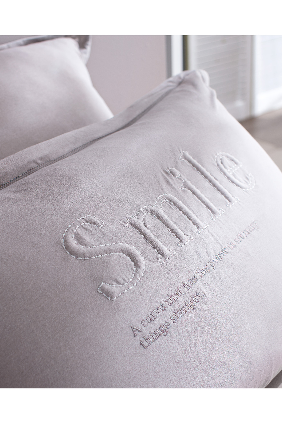 Madame Coco-طقم Bobigny Double Cotton SuperSoft Comforter - رمادي 6