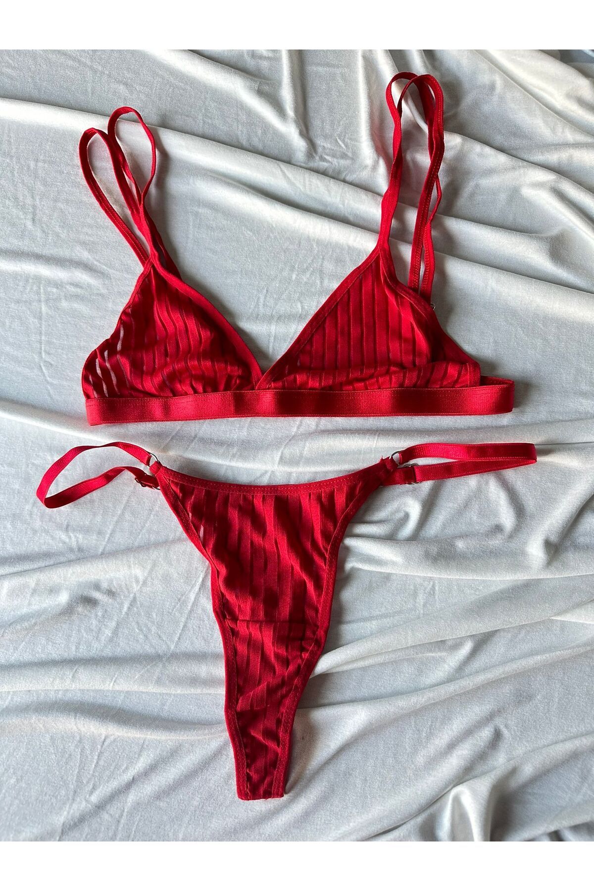 ARONA-Set Sutien Dama Dantela - Transparent 1