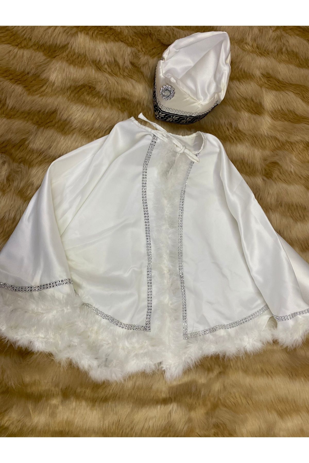 skycott-Male Child Circumcision Suit Martyr Prince Sultan Mevlüt Outfit Hat Kaftan Shirt Pants 2