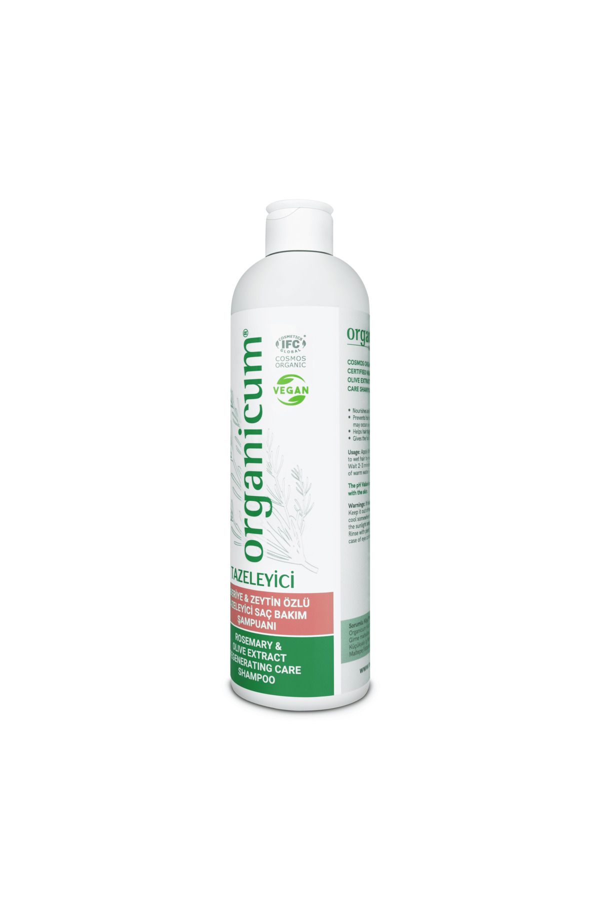 Organicum-Refreshing Care Shampoo with Rosemary and Olive Extract - 2