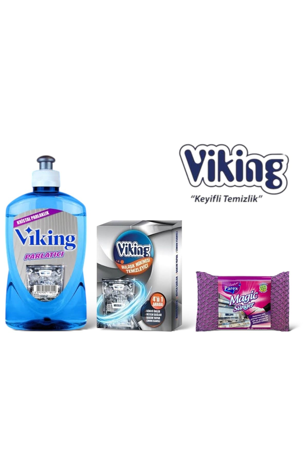 Viking Bulaşık Makinesi Parlatıcı ve Temizleyici + Magic Sünger