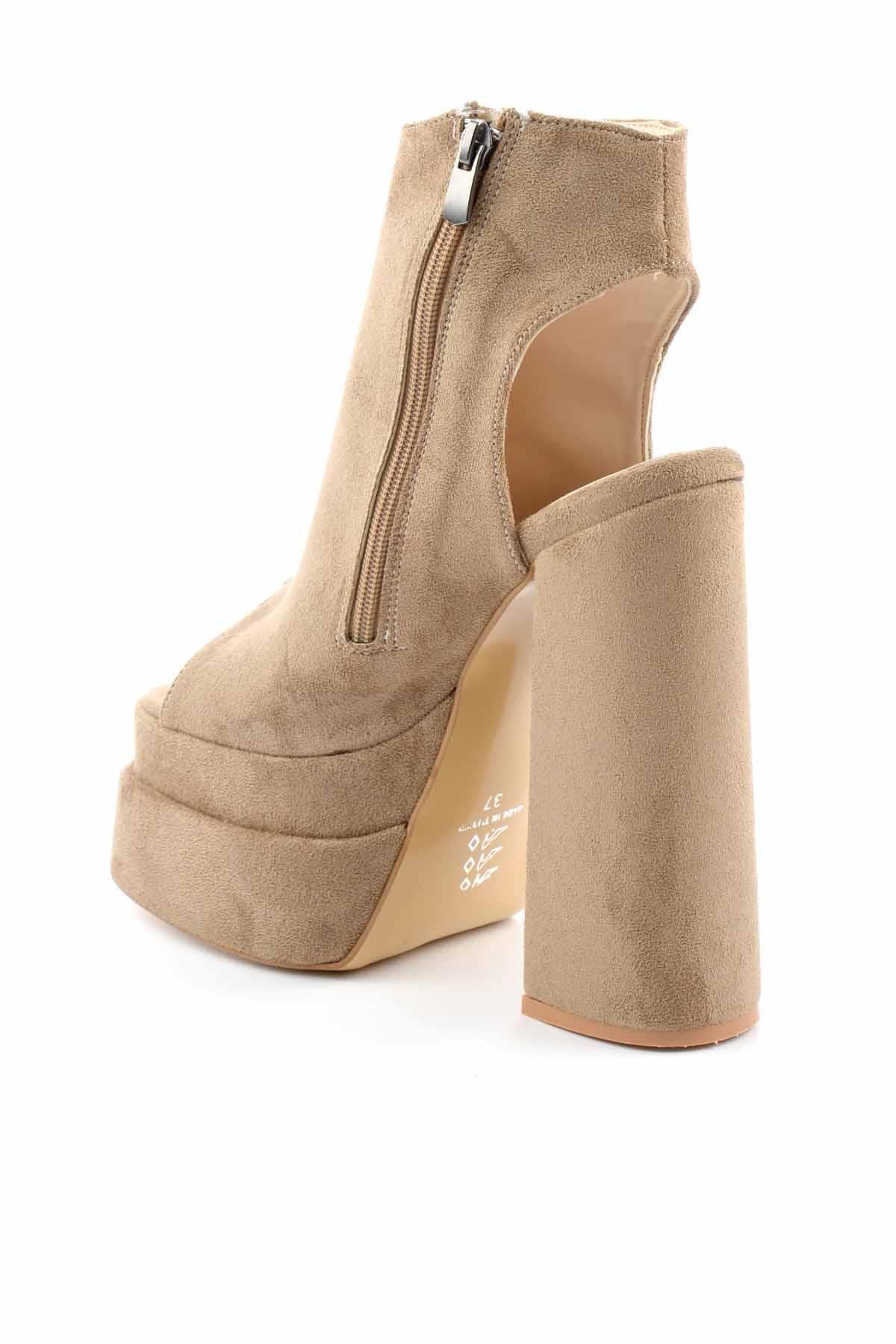 Bambi-Γυναικεία βραδινά παπούτσια φορέματος Mink Suede K 05575030902 4