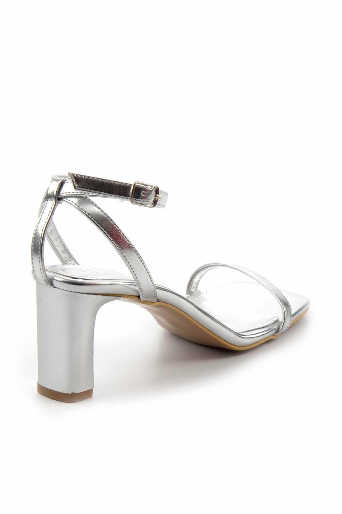 Bambi-Γυναικεία κλασικά παπούτσια με τακούνι Metallic Lame K 05215804109 4