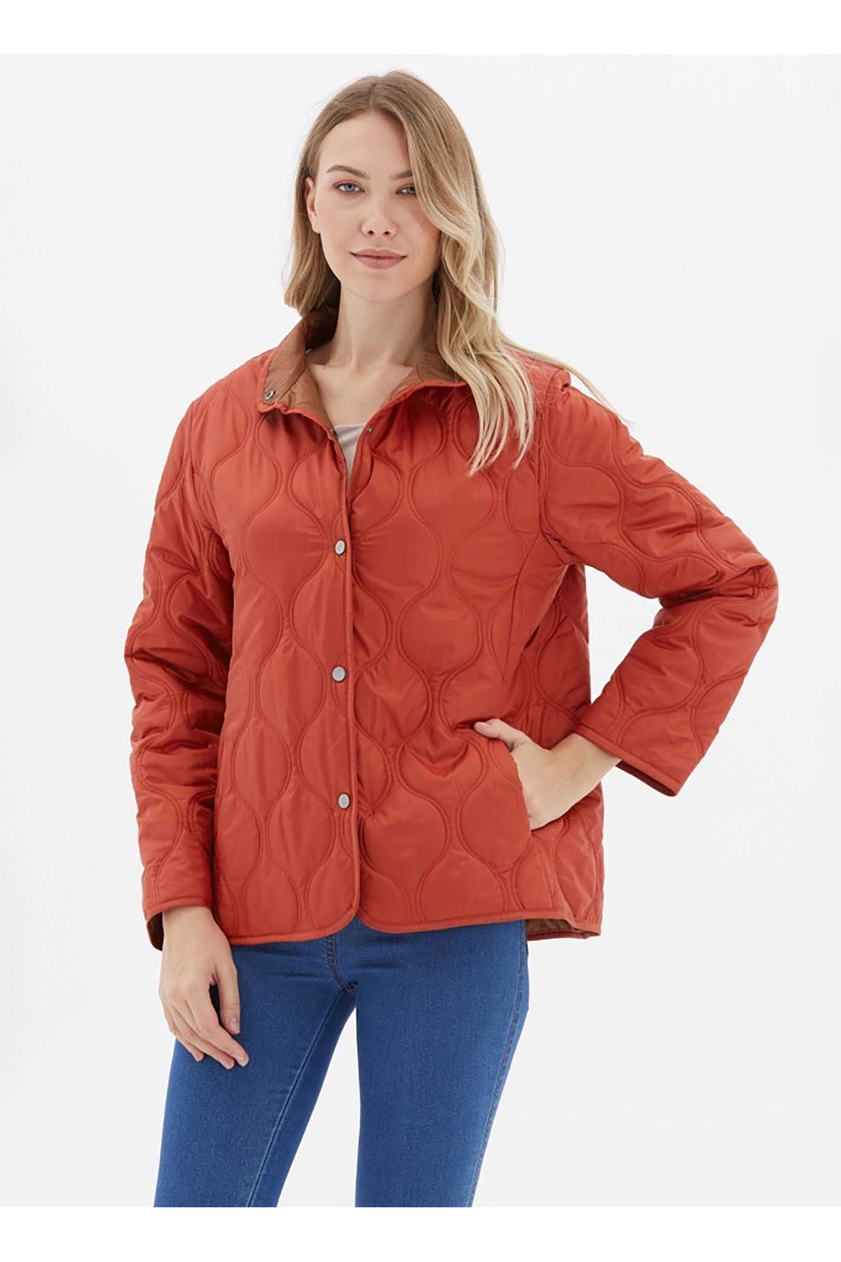 Selen  Kiremit Kadın Mont 24KSL6123 - Görsel 3