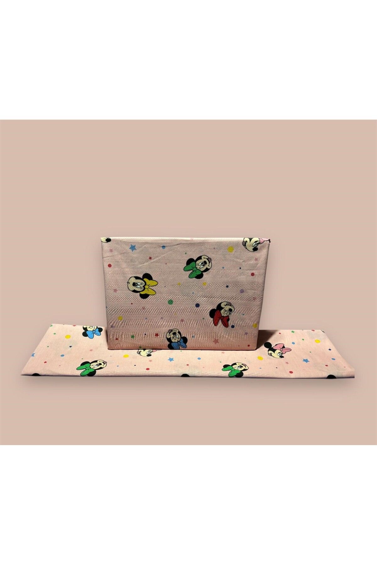 Zorluteks-Minnie Mouse 100% Cotton Bed Sheet and Pillow Case 2 Piece 4