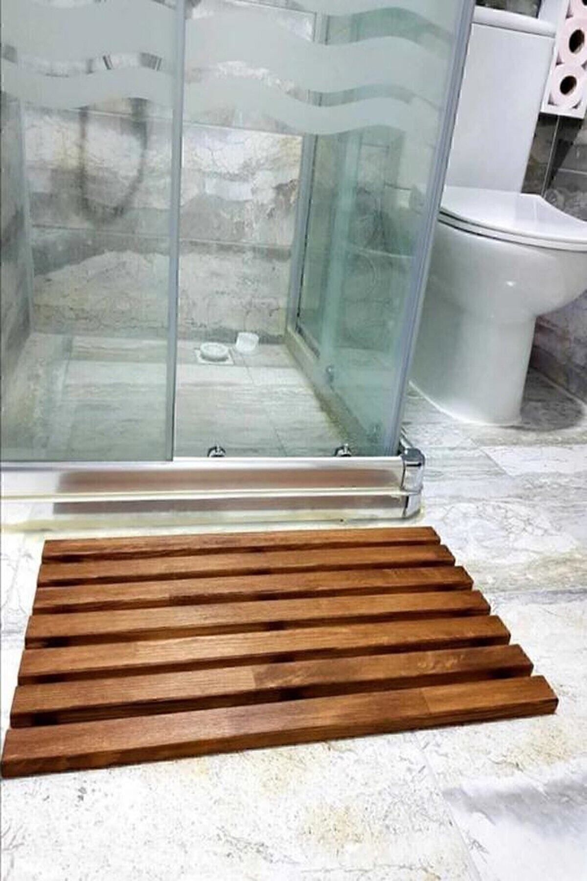 ELİSRA Ahşap Banyo Paspası