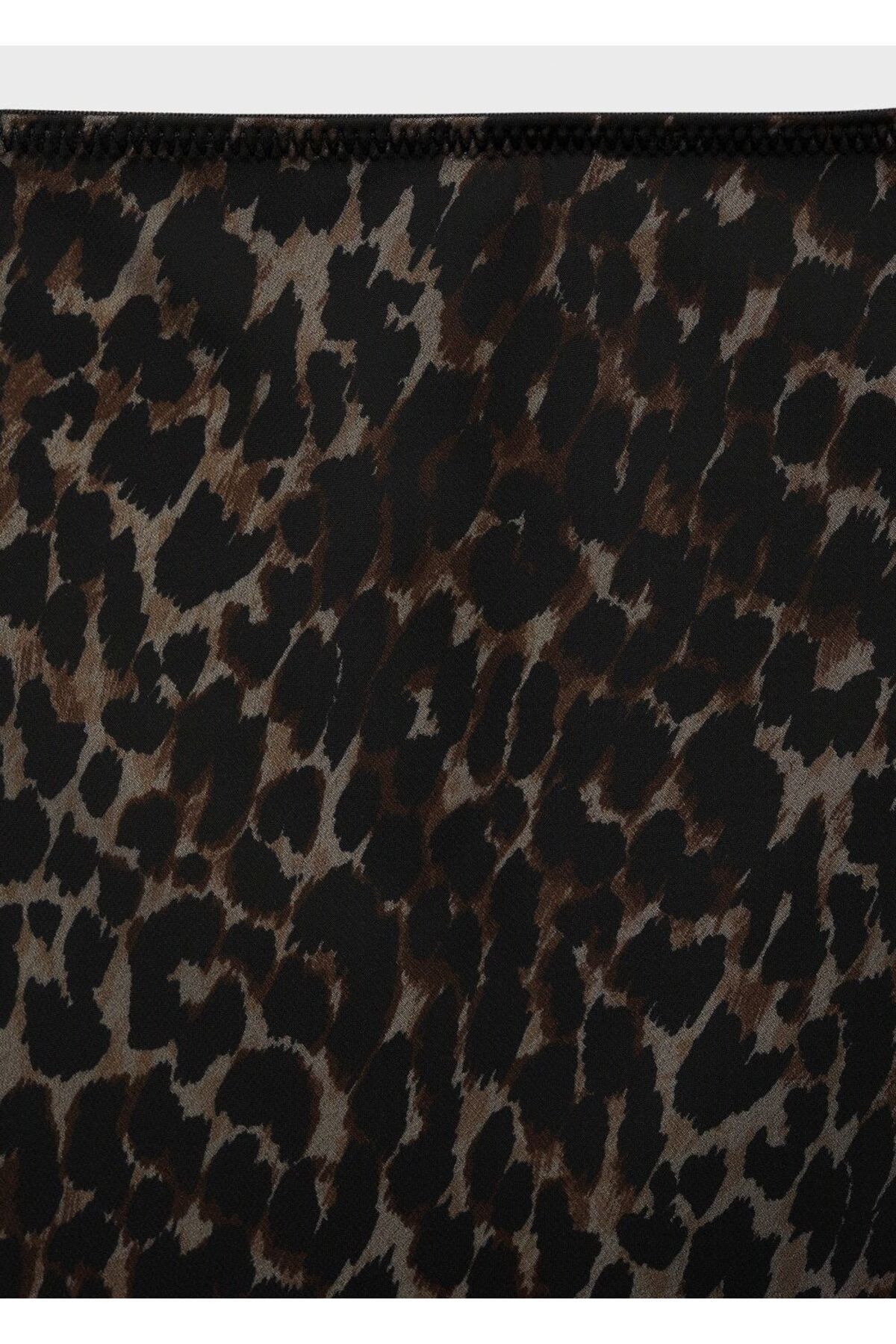 MANGO Woman-A-Linien-Rock mit Leopardenmuster 7