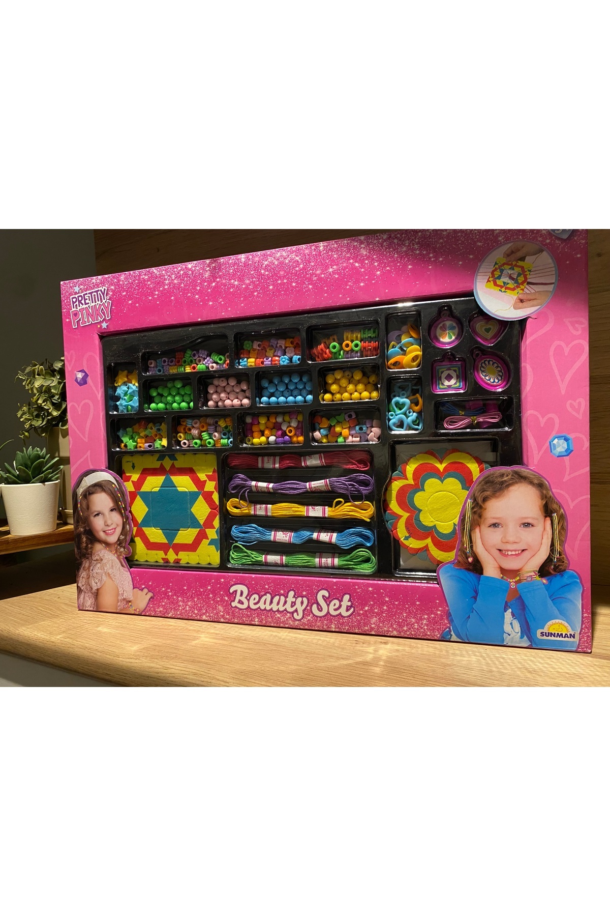 liss çarşı Boncuk Oyuncak Güzellik Takı Set Dev Boy Tasarım Oyunu