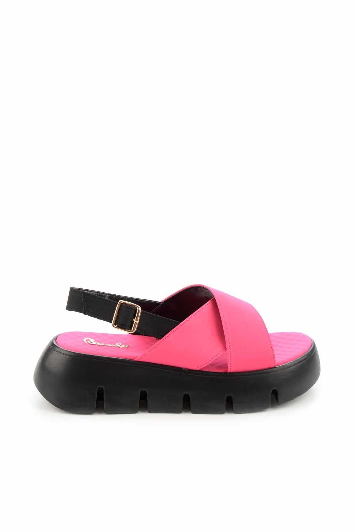 Bambi-Matte Fuchsia Satin Damen Sandalen K 05140228038 2