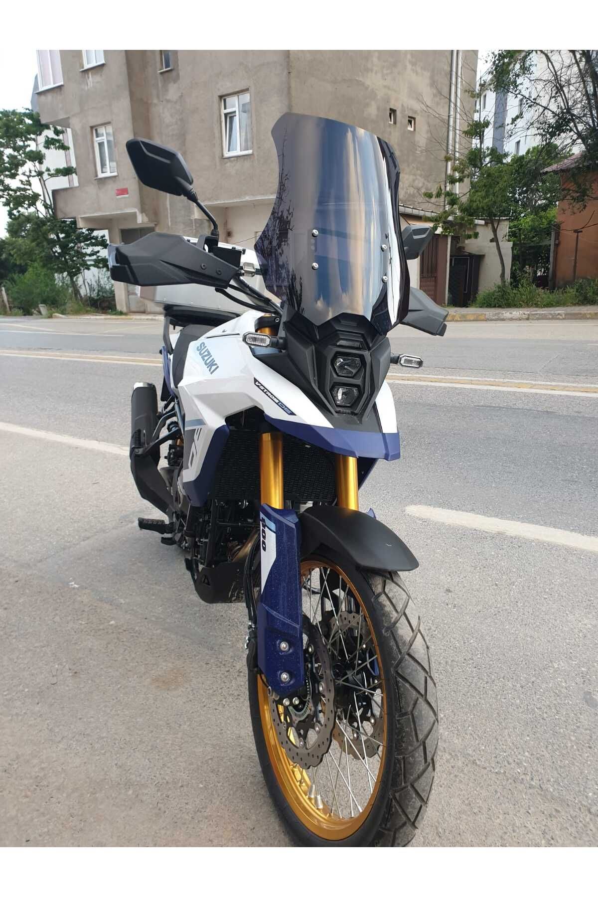 Suzuki V-strom DE 800 Siperlik Ön Cam 2023-2025 Model 50cm Siyah Renkli 4mm