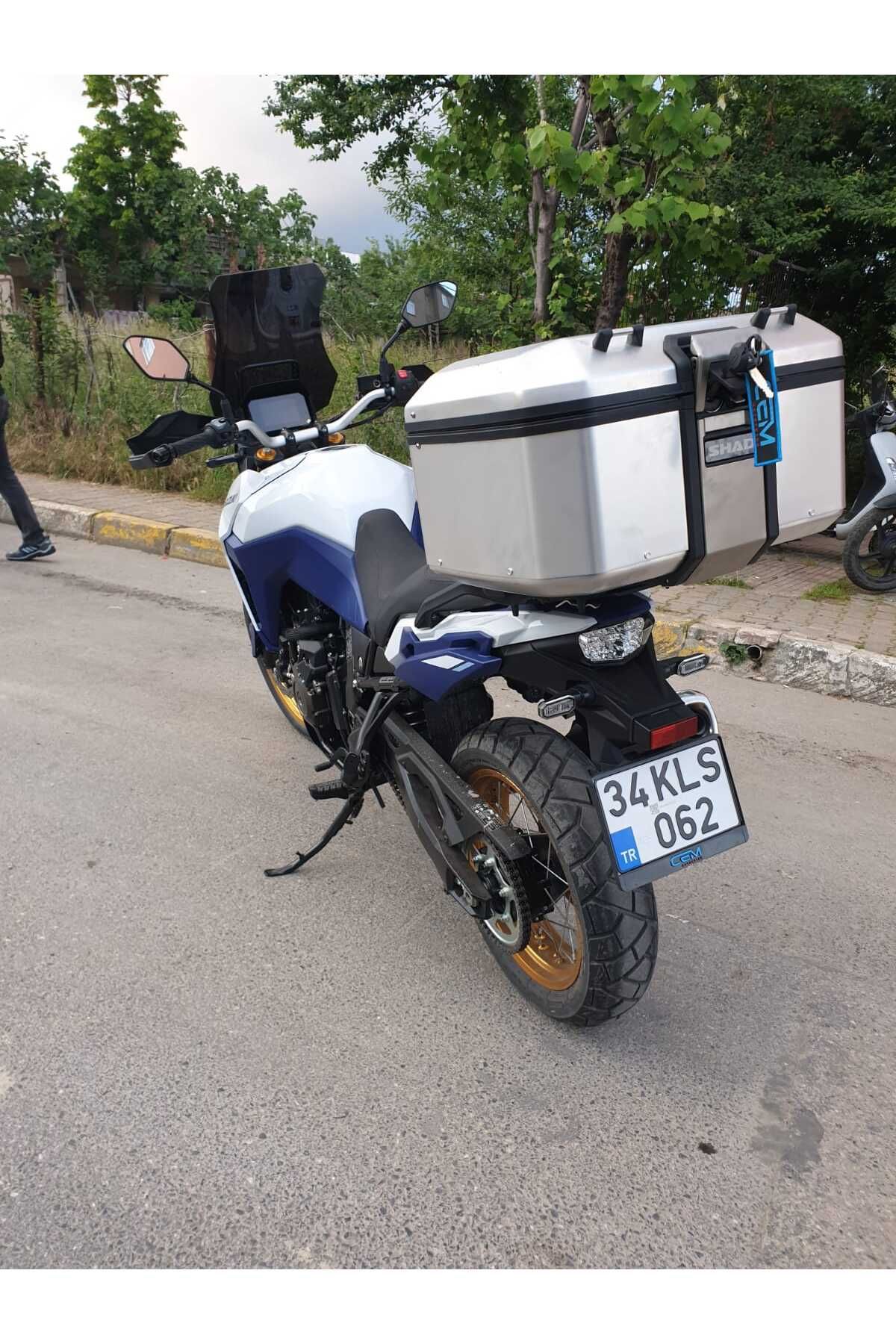 Suzuki V-strom DE 800 Siperlik Ön Cam 2023-2025 Model 50cm Siyah Renkli 4mm