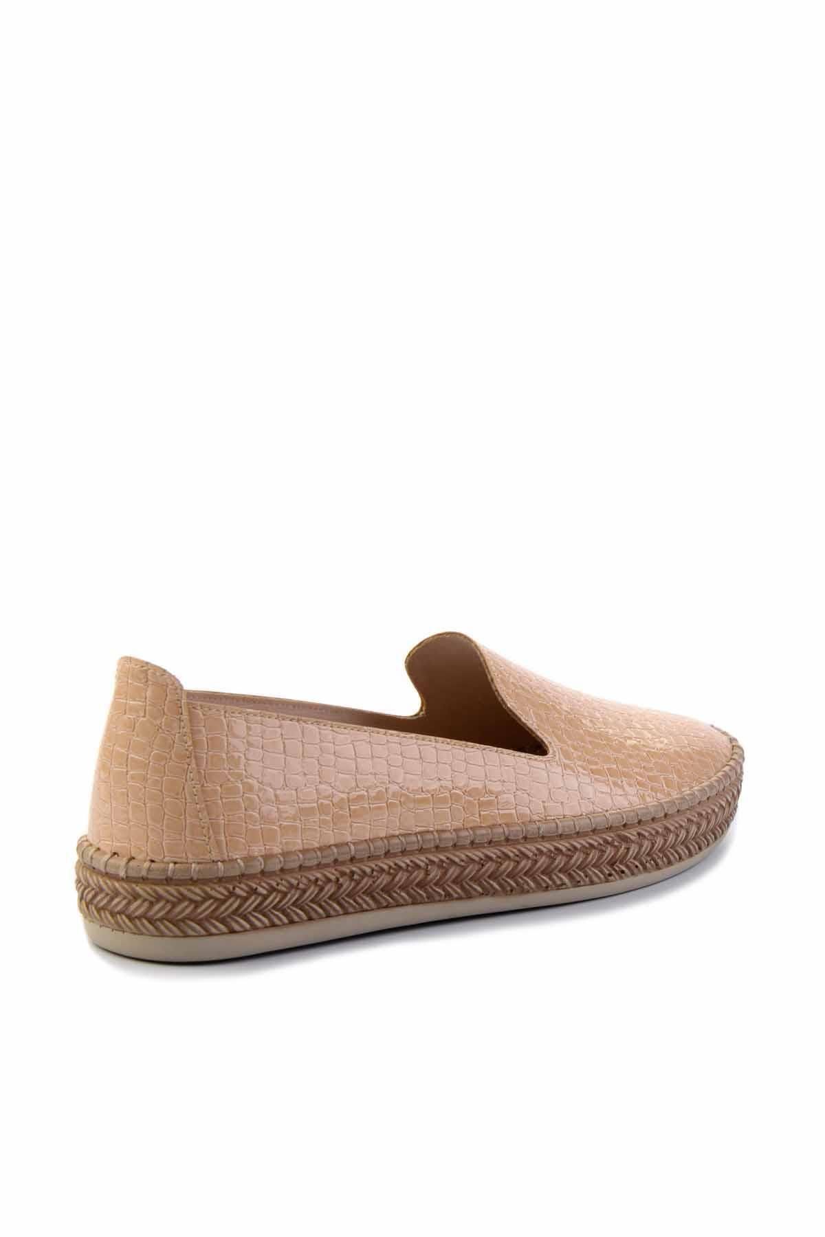 Bambi-Espadrile de damă Nude Crocodile K 01309230811 4