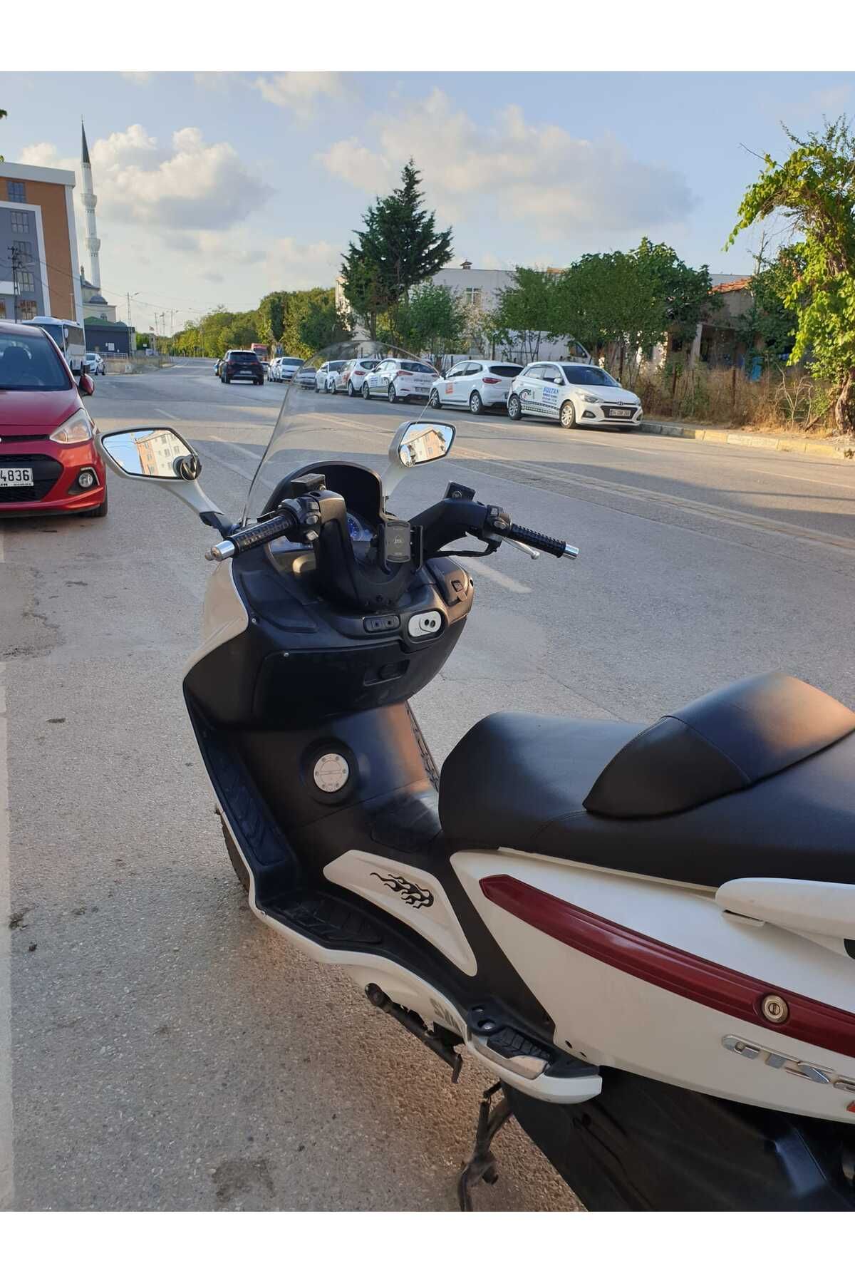 SYM Gts Evo 250 Siperlik Ön Cam 2006 2015 Model 63cm Şeffaf Renkli 4mm 10cm daha Uzun