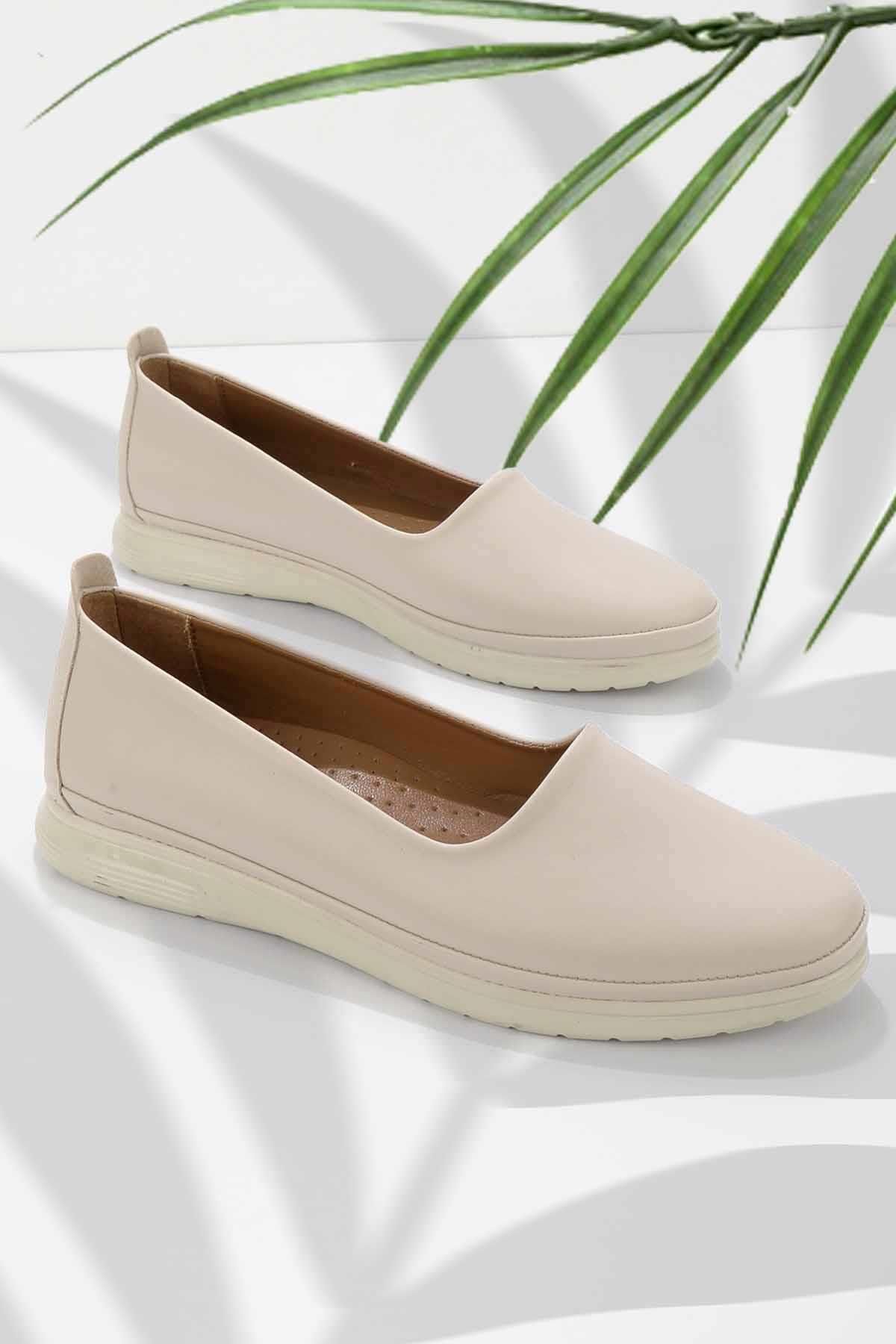 Bambi Beżowe Buty Damskie Casualowe - K 01763202009 Mężczyzna - 38