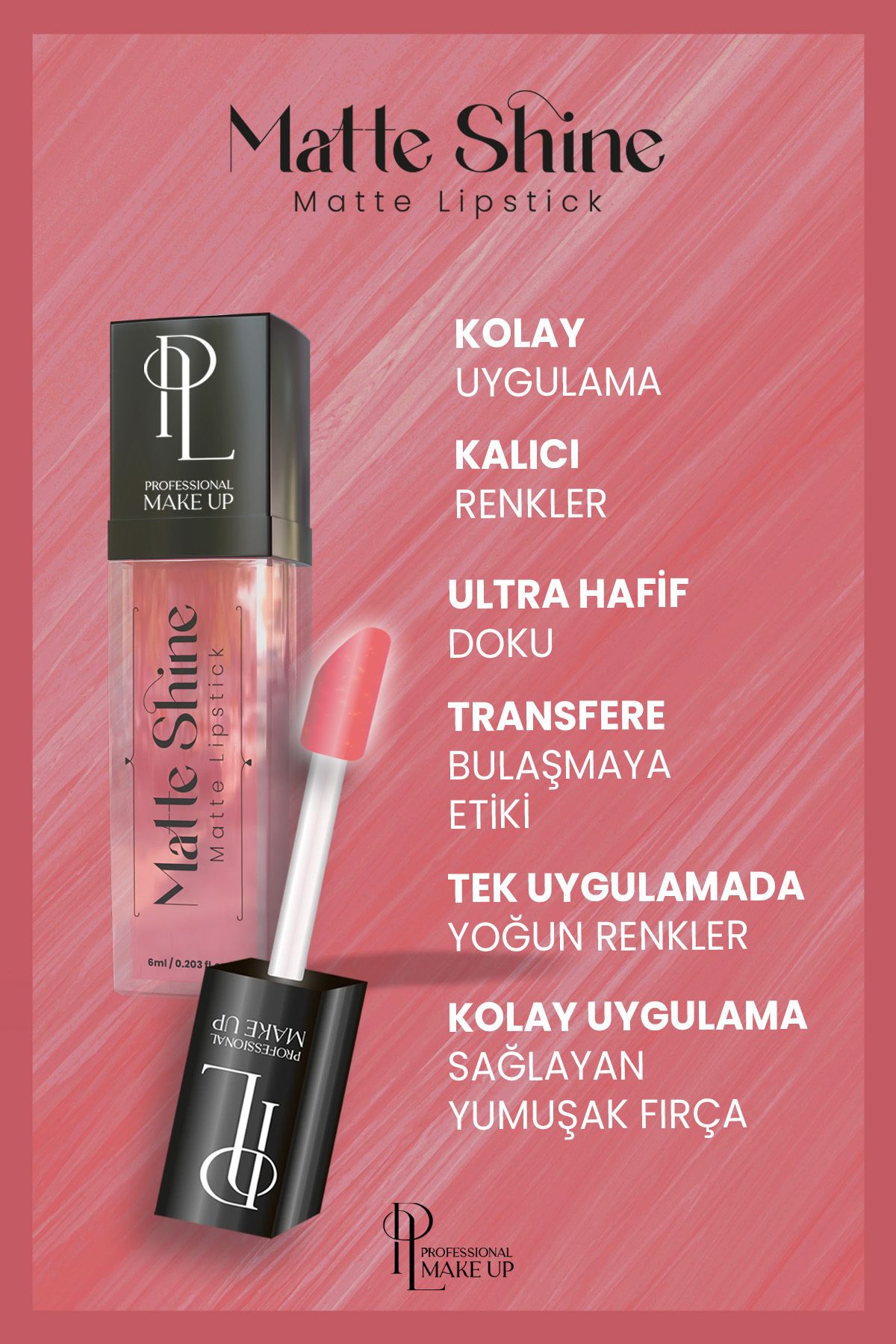 Pinky London Matte Shıne Lıpstıck - 102-6