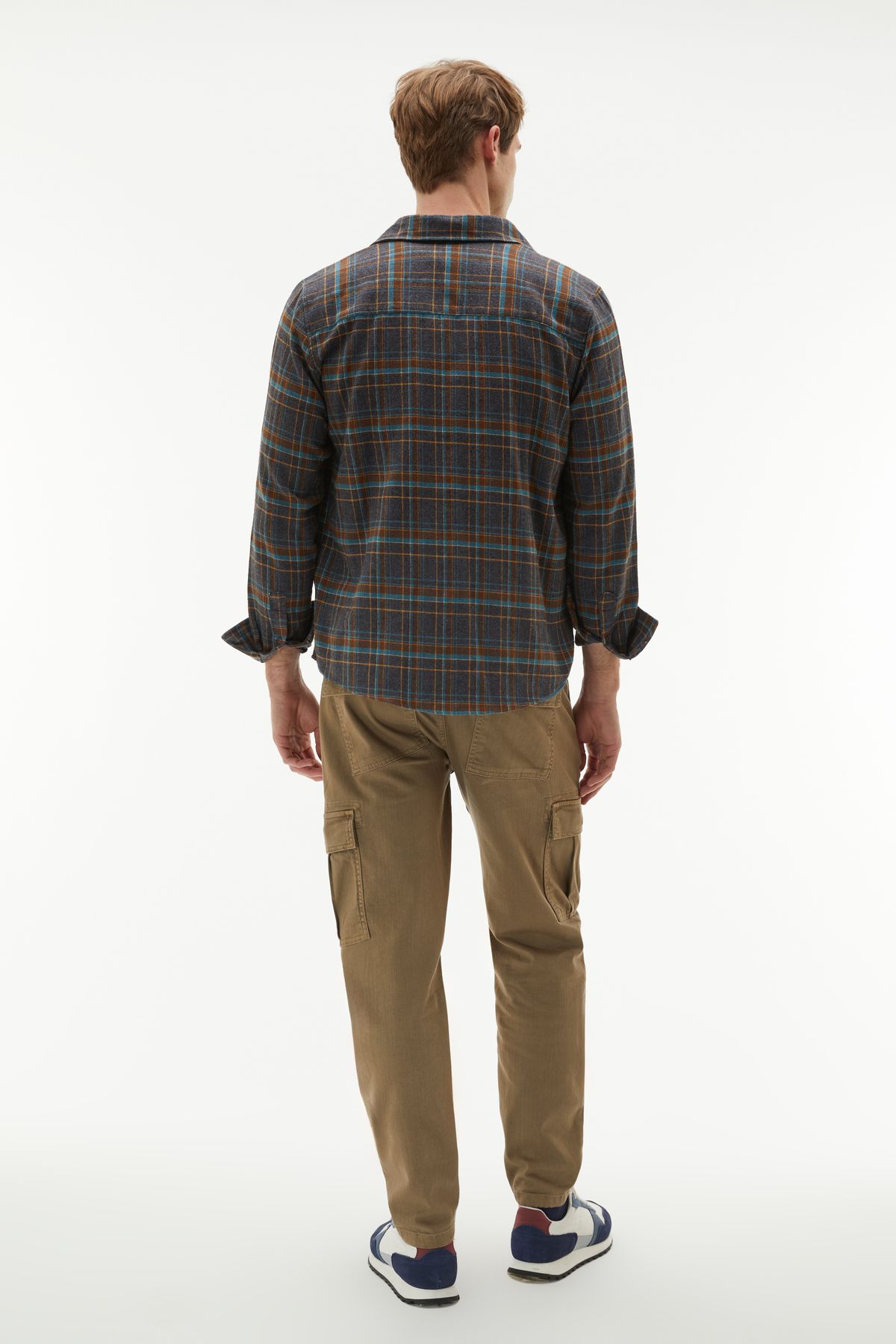 Mudo-Regular Fit Plaid Shirt with Long Sleeves 2